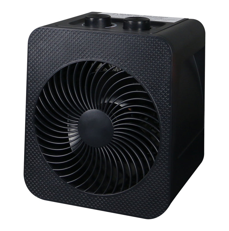Portable 2-In-1 Personal Heater & Fan, 1500W, Black G8699