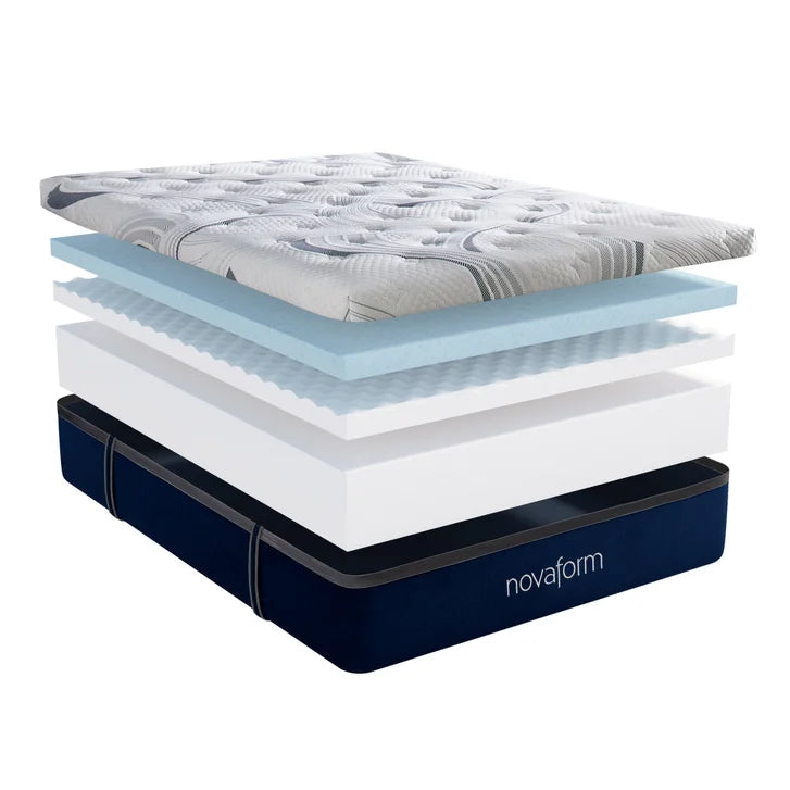 Novaform ComfortGrande Plus Advanced 35.5 cm (14 in.) Gel Memory Foam Queen Mattress W4591