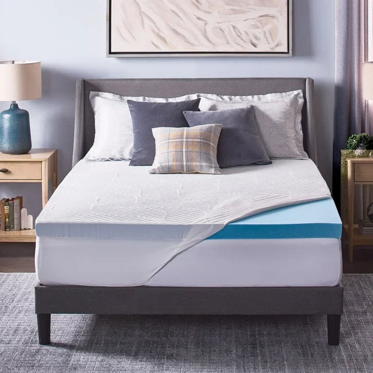 Novaform ComfortLuxe Plus Gel Memory Foam 3-inch Mattress Topper A1566