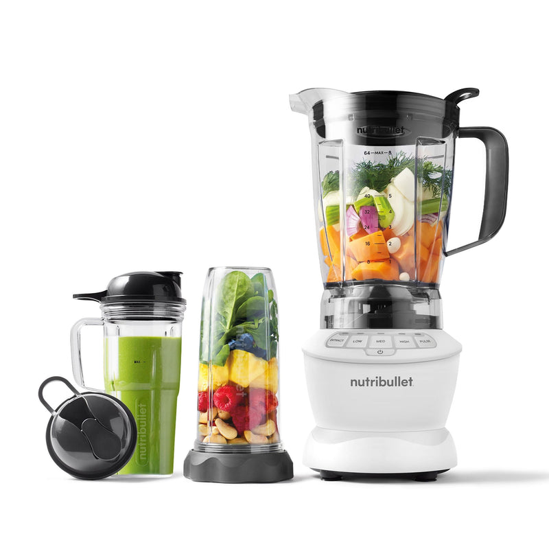 Full Sized & Single Serve Blender Combo, Includes 64-oz Pitcher & Accessories, 1200W J3143