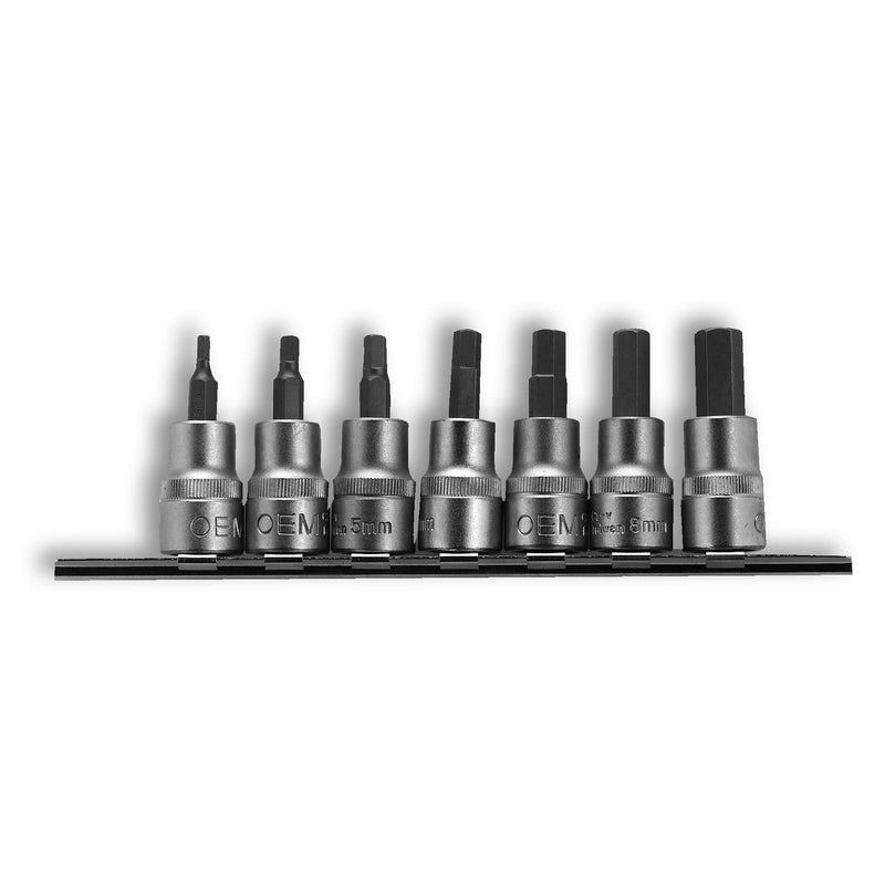 3/8-in Drive Metric Hex Socket Set, 7-pc, Assorted Sizes, 44004 G5350