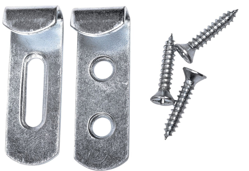 Invisible Mirror Holder, For Frameless Mirrors, Steel Construction, Silver, 4-pk Z1528