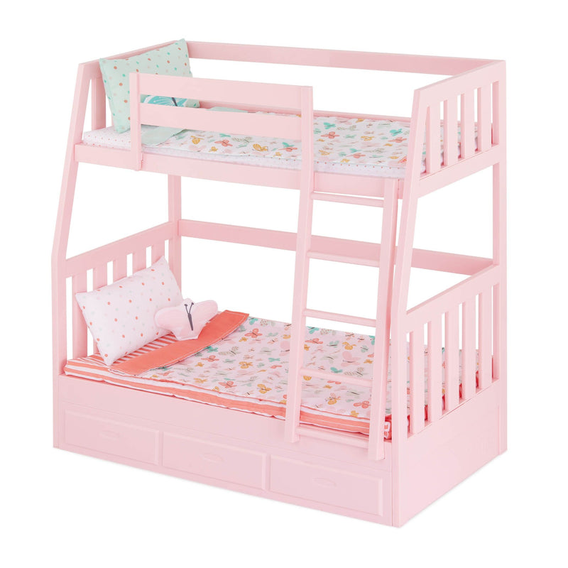 Toy Bunk Bed Playset with Accessories for Ages 3+ R6924