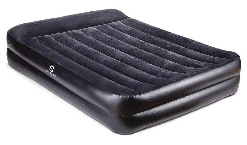 Queen Double-High Inflatable Air Mattress/Airbed with Built-In 120V Pump & Pillow D5958