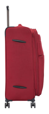 Softside Large Luggage, Wheeled, Red