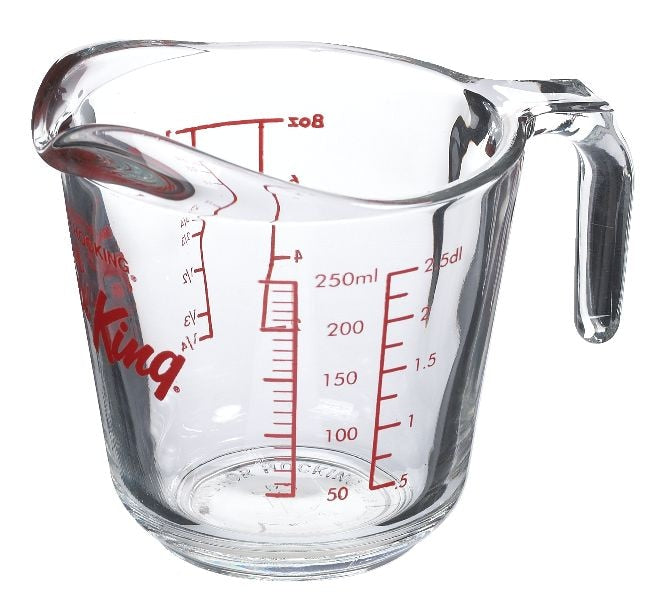 Glass Measuring Cup, 250-ml O9300