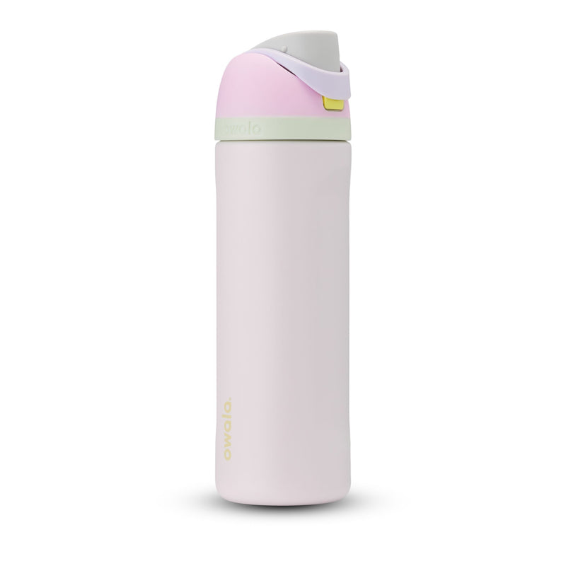 Stainless Steel Insulated Portable Reusable Water Bottle, 24-oz, Various Colours, with Built-in Straw N3217