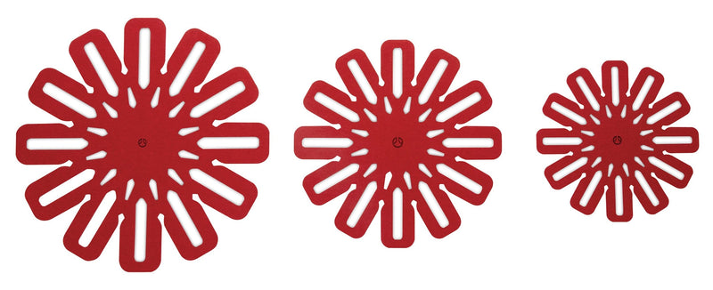 Classic Cookware Protectors for Pots and Pans, Red, 5-pc L3460