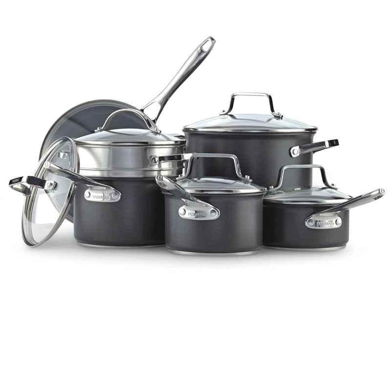 Hard Anodized Cookware Set, Non-Stick, PFOA-Free, Dishwasher & Oven Safe, 12-pc U0532