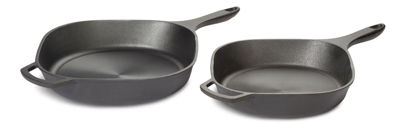 Pre-Seasoned Smooth Release Cast Iron Skillet, Oven Safe, Black, 12-in T0735