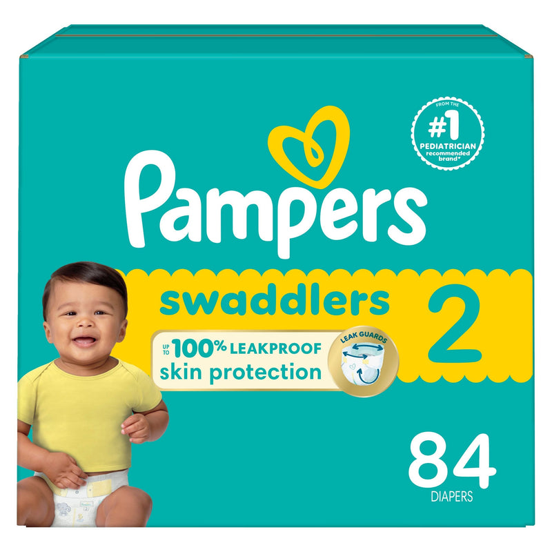 Swaddler Size 2 Leak-Free Baby Diapers, 84-pc Z1832
