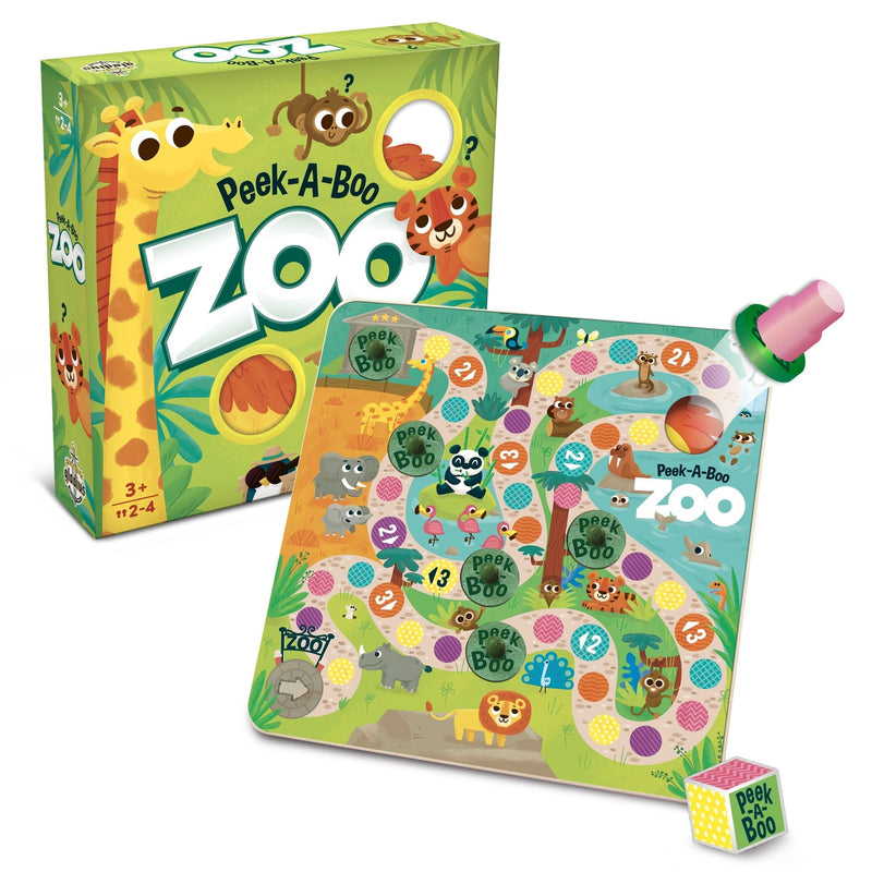 Peek-A-Boo Zoo Dice Rolling Animal Board Game, Ages 3+ L0180