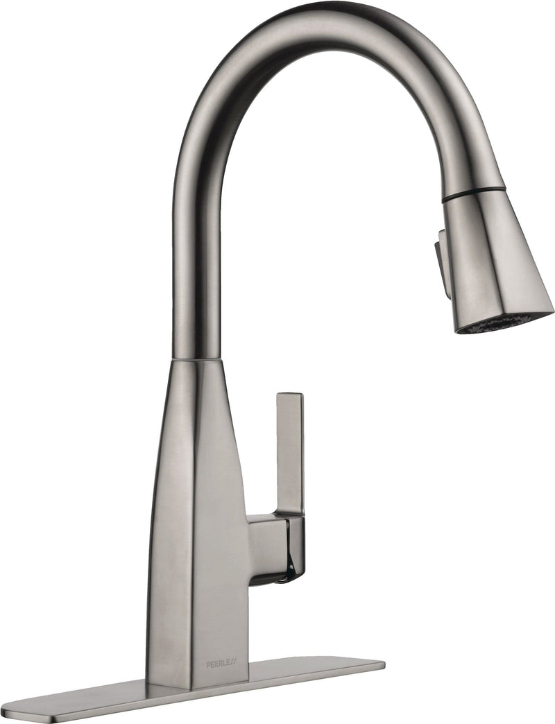 Xander Single Handle High Arc Pull-Down Kitchen Faucet, Stainless Steel M6199
