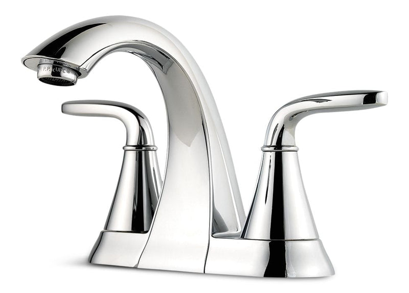 Pasadena Double Handle 4-in Centreset Bathroom Sink Faucet, WaterSense Certified, Chrome R3604