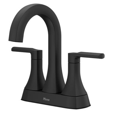 Vaneri 4-in Centreset Bath Faucet, Matte Black H4268