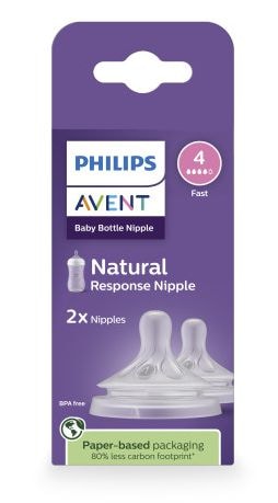 Response Nipple Flow 4 for 3M+, 2-pk E0909