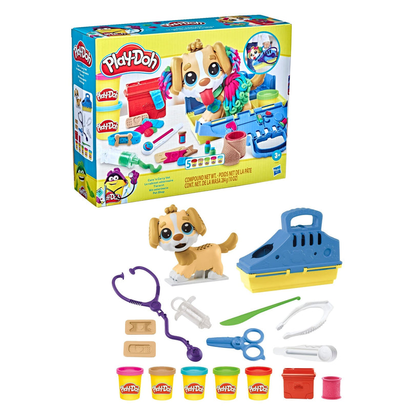 Care N' Carry Vet Playset, With Compound Cans, Non-Toxic, 10 oz, 5-pc, Ages 3+ Y8775