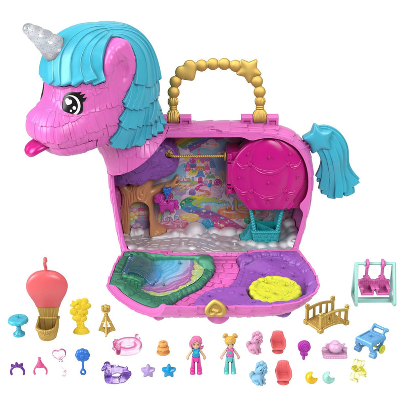 35th Celebration Unicorn Partyland Playset, Includes 2 Micro Dolls, Pets & 25+ Surprise Accessories, Kids Ages 3+ Z8845