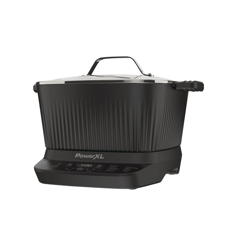 StirMax Digital Programmable Slow/Multi-Cooker with 9 Cooking Pre-Sets, Black U3017