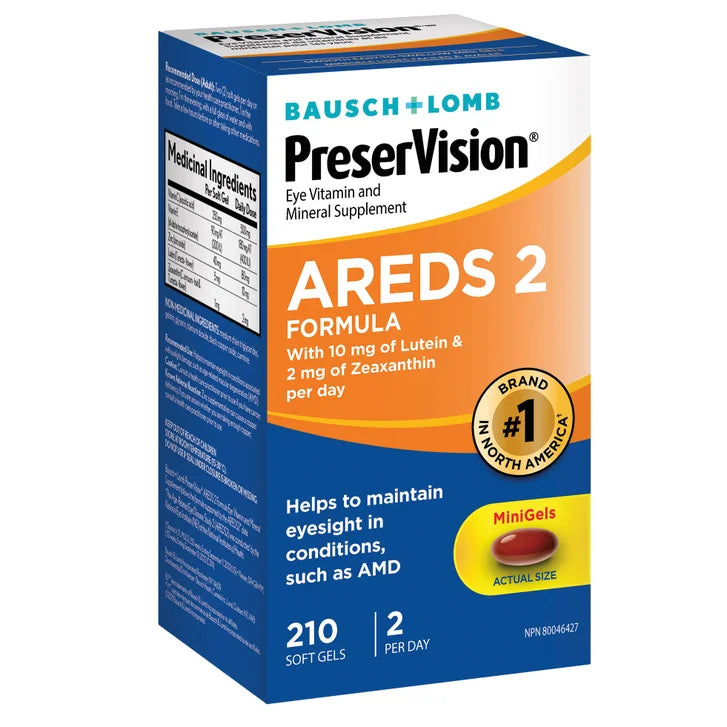 PreserVision Eye Vitamin and Mineral Supplement AREDS2, 210 Softgels N4660