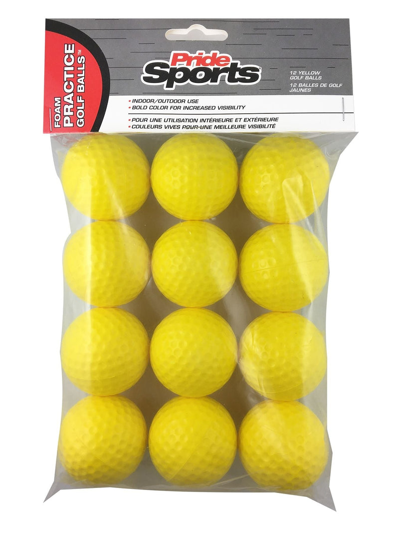 Foam Practice Golf Balls, 12-pk, Yellow E1462