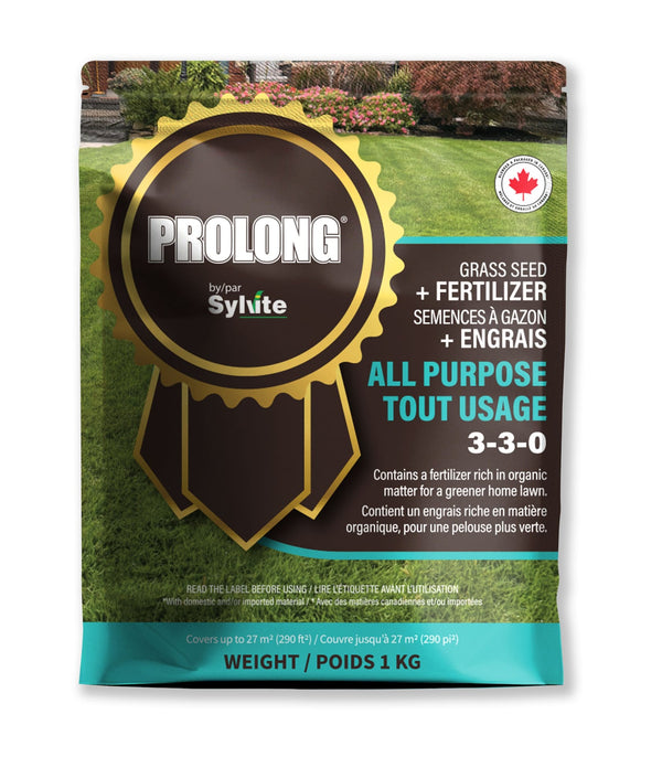 All Purpose Grass Seed with Fertilizer, 3-3-0, 1kg P9224