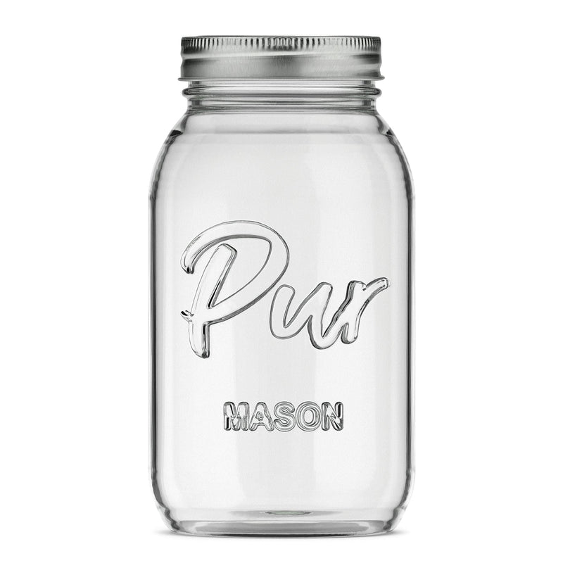Mason Regular Mouth Canning Glass Jar with Lid & Band, 32-oz/946-mL, 12-pk K1943