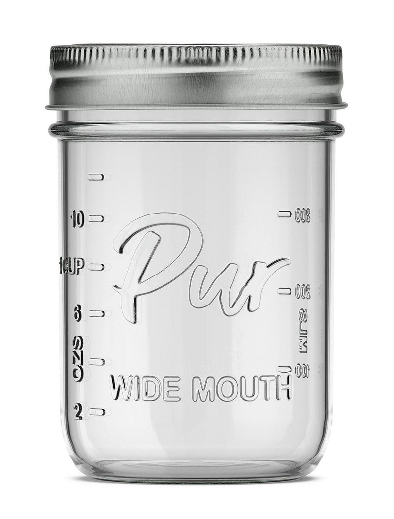 Mason Wide Mouth Canning Glass Jar with Lid & Band, 16-oz/473-mL, 12-pk Z4601