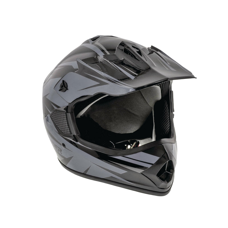 GX4 Youth Dirt Bike/ATV Helmet, Grey/Black, Assorted Sizes S1307