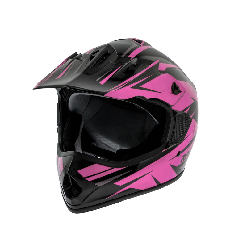 GX4 Youth Dirt Bike/ATV Helmet, Pink/Black, Assorted Sizes D3701