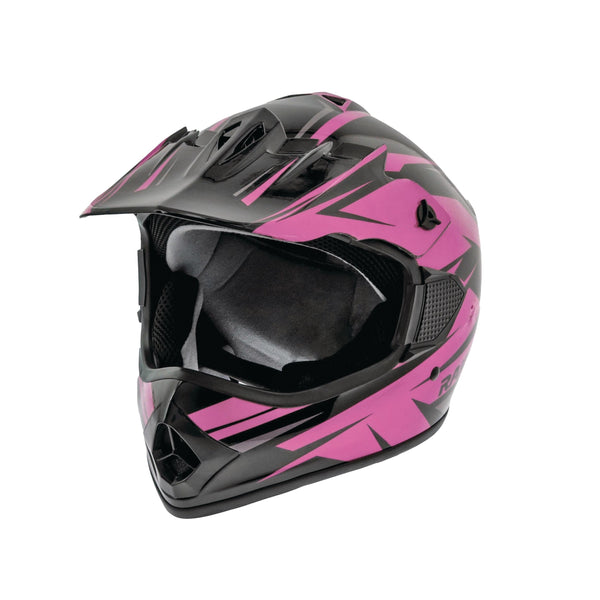 RX2 ATV Helmet, Adult, Pink/Black, Assorted Sizes V8358