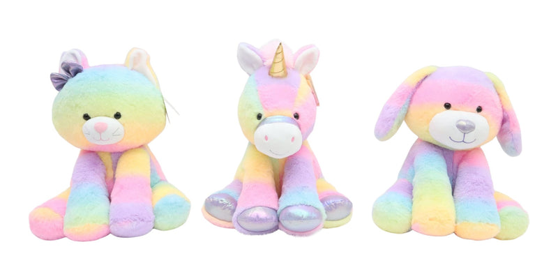 Rainbow Buddies 10-in Plush Toy, Assorted, Collectibles J4284