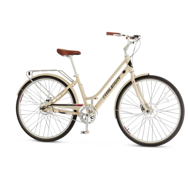 Dobson Comfort Electric Bike, Lightweight & LCD Display-Integrated, 700C Wheels, Beige A4969