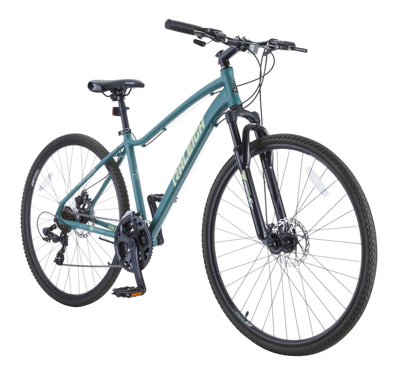Encounter Hybrid Bike with Alloy Disc Brakes, 700C, Teal F3159
