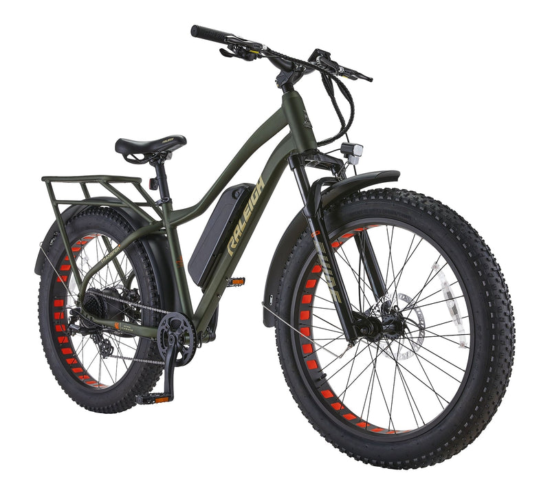 Quanta All-Terrain Lightweight Electric Bicycle with Front & Rear Lights, 26-in Wheel, Green B9115