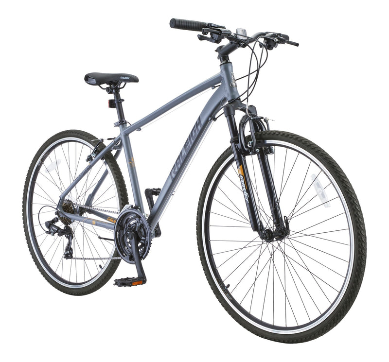 Route Hybrid Bike with Alloy V-brakes, 700C, 21-Speed, Grey T4147