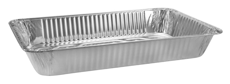 Rectangle Foil Reusable Full Deep Steam Baking Pan, Silver, 21-in, for Baking/Cooking/Steaming S6539