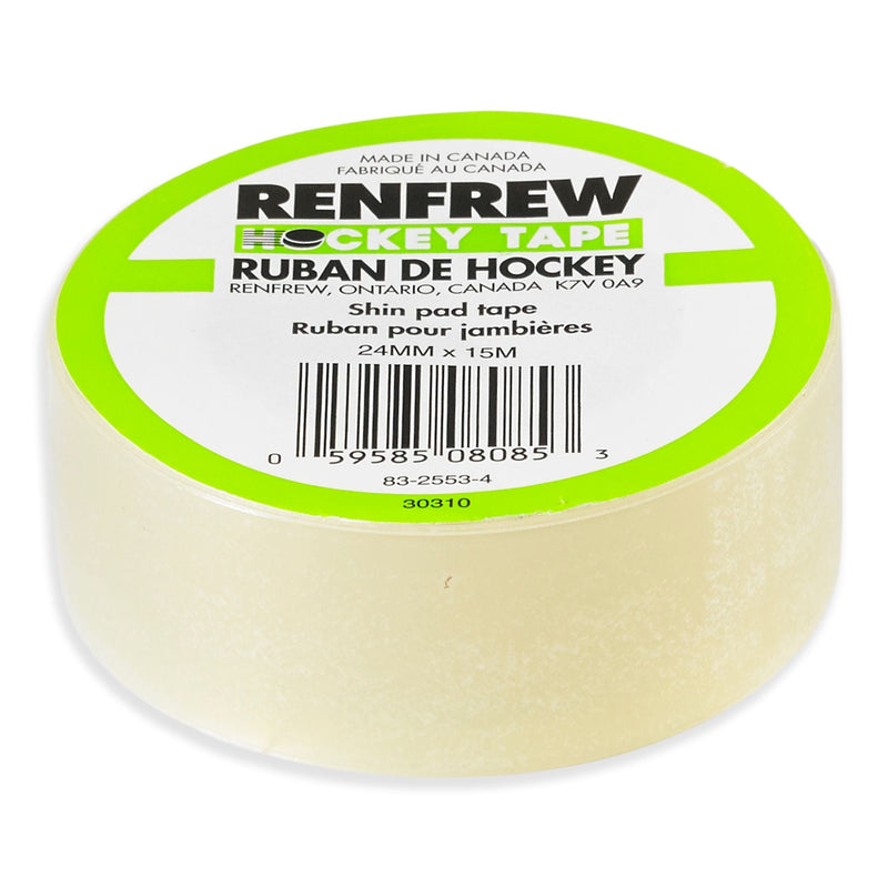 Shin Pad Hockey Tape, Clear, 24-mm x 15-m E6528