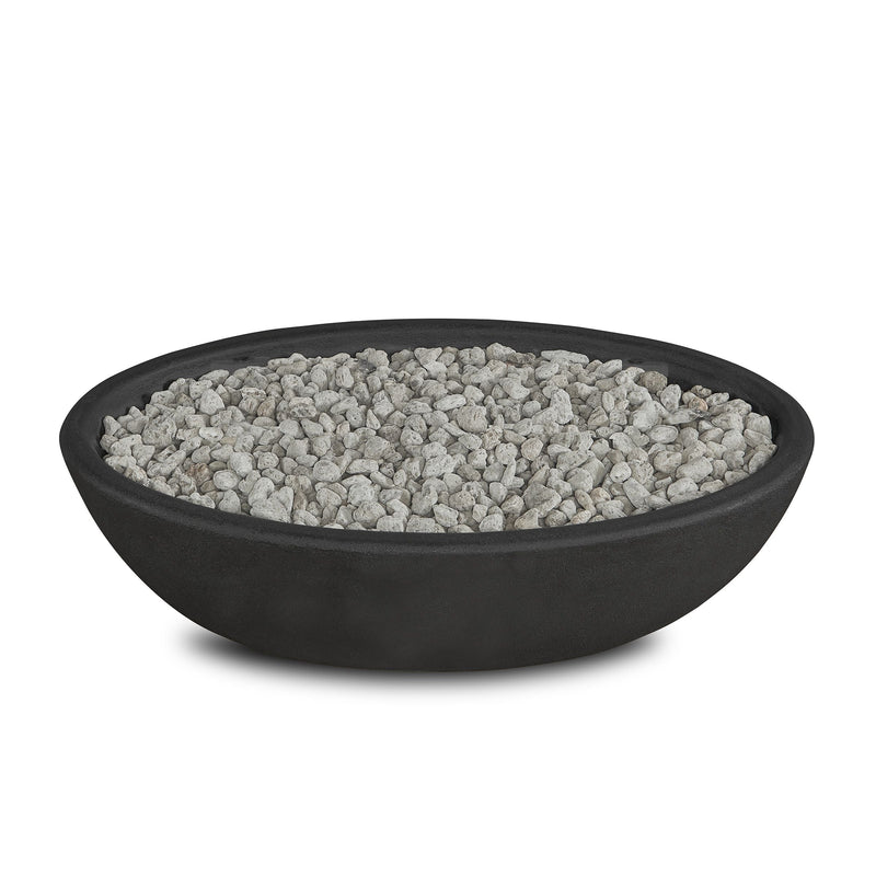 Riverside Oval Concrete Propane Fire Pit in Shale, 48-in P4519