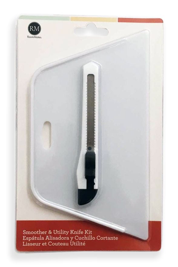 Wallpaper Smoother and Knife Kit, White B2922