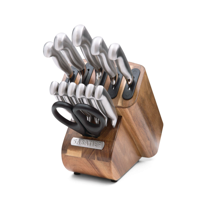 Stainless Steel Knife Block Set with Edgekeeper, 13-pc D7821