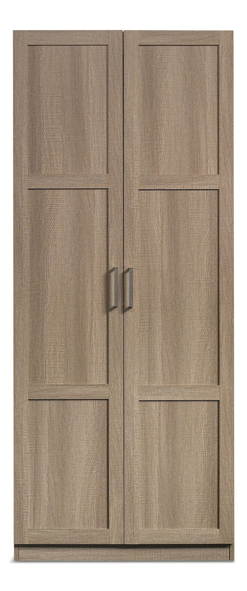 2-Door Storage Cabinet With Adjustable Shelves, Oak Finish N7387