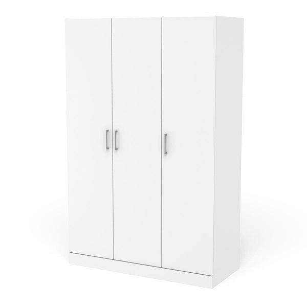 3 Drawer Wardrobe White O6271