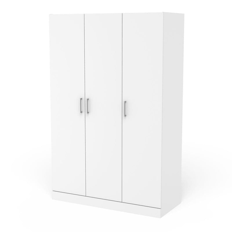 3 Drawer Wardrobe White O6271