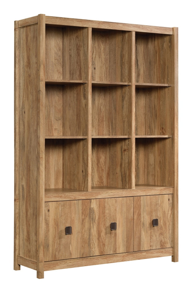 Cannery Bridge 3-Door Bookcase/Bookshelf Storage Cabinet, Sindoori Mango Finish J5299