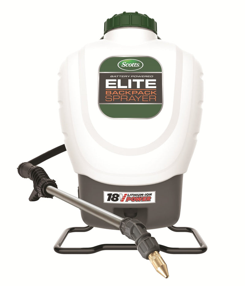 Elite 18V Lithium-Ion 2.0AH Battery Powered Garden Backpack Sprayer, 18.1-L J9356