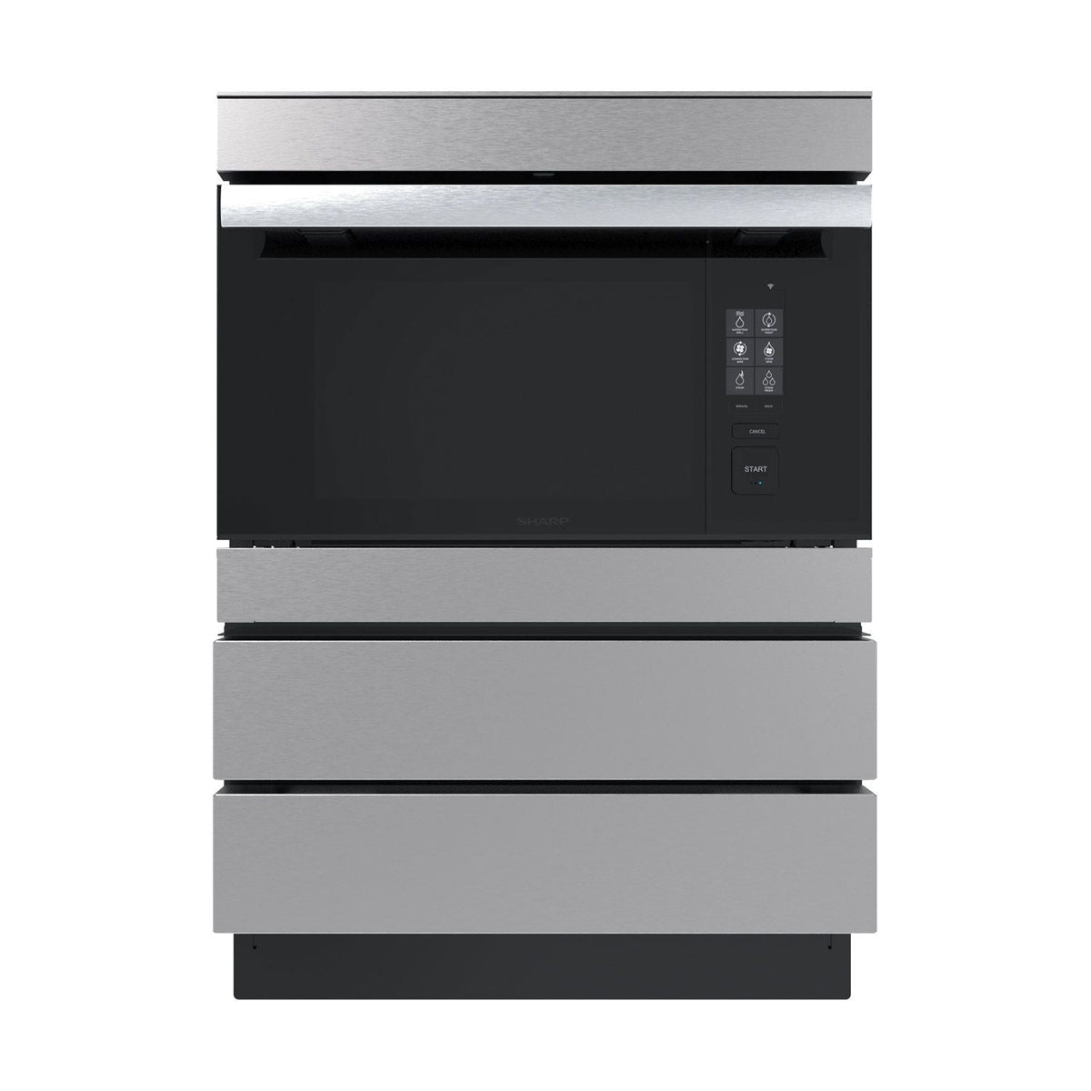 Under the Counter Microwave Drawer and Oven Pedestal, 24-in