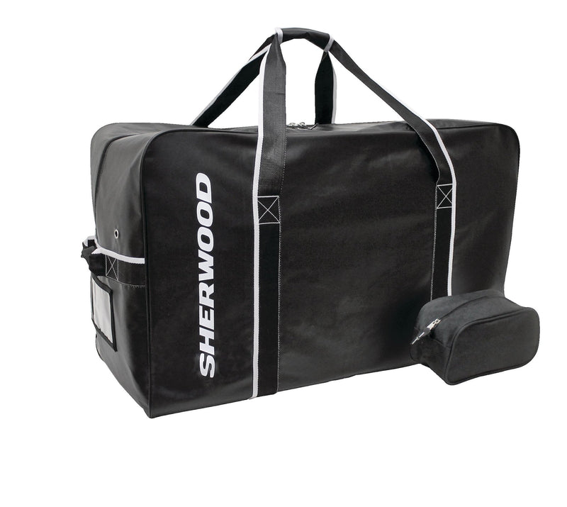 Team Tarp Hockey Bag with Accessories/Toiletry Bag, Carry, Junior, Black, 30-in W9046