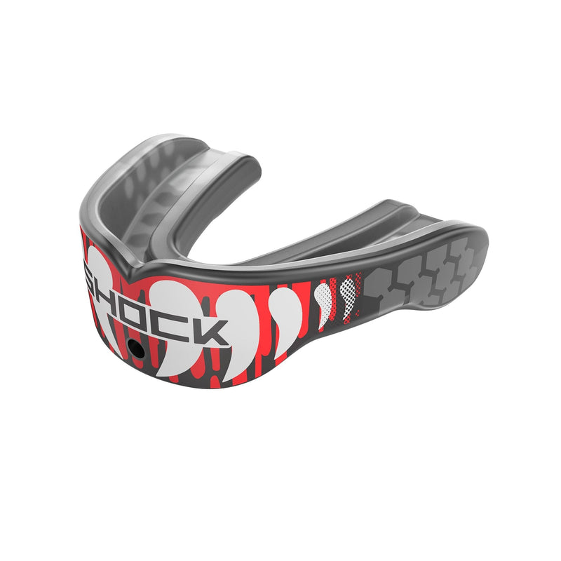 Gel Max Power Mouthguard, Junior/Senior, Red Drip Fang F3290