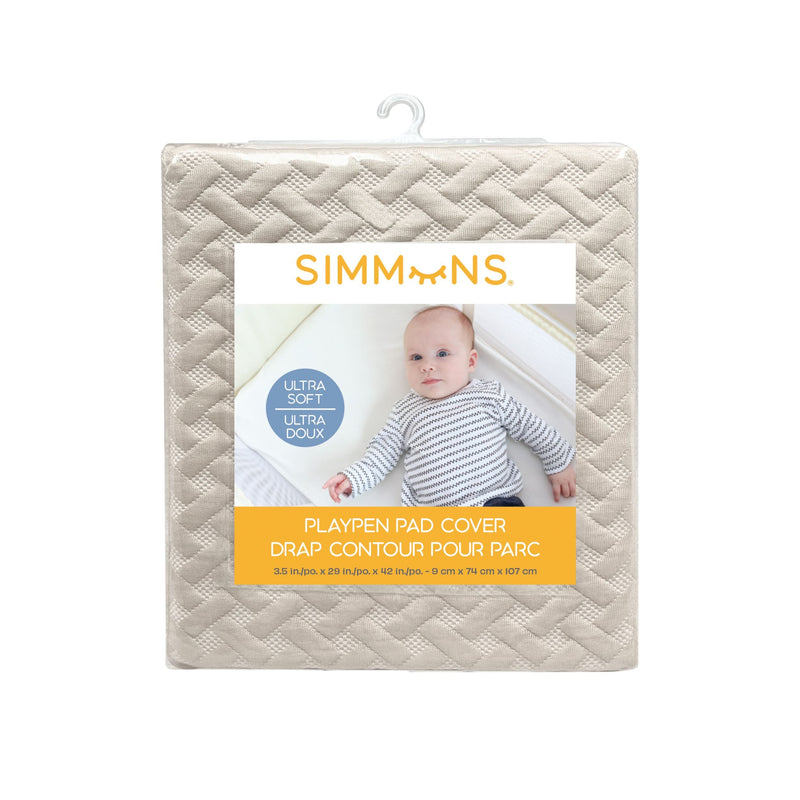 Playpen Ultra Soft Pad Cover, Sand, 42-in Z5207